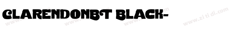 ClarendonBT Black字体转换